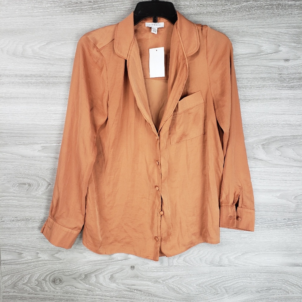 Top shop night top peach